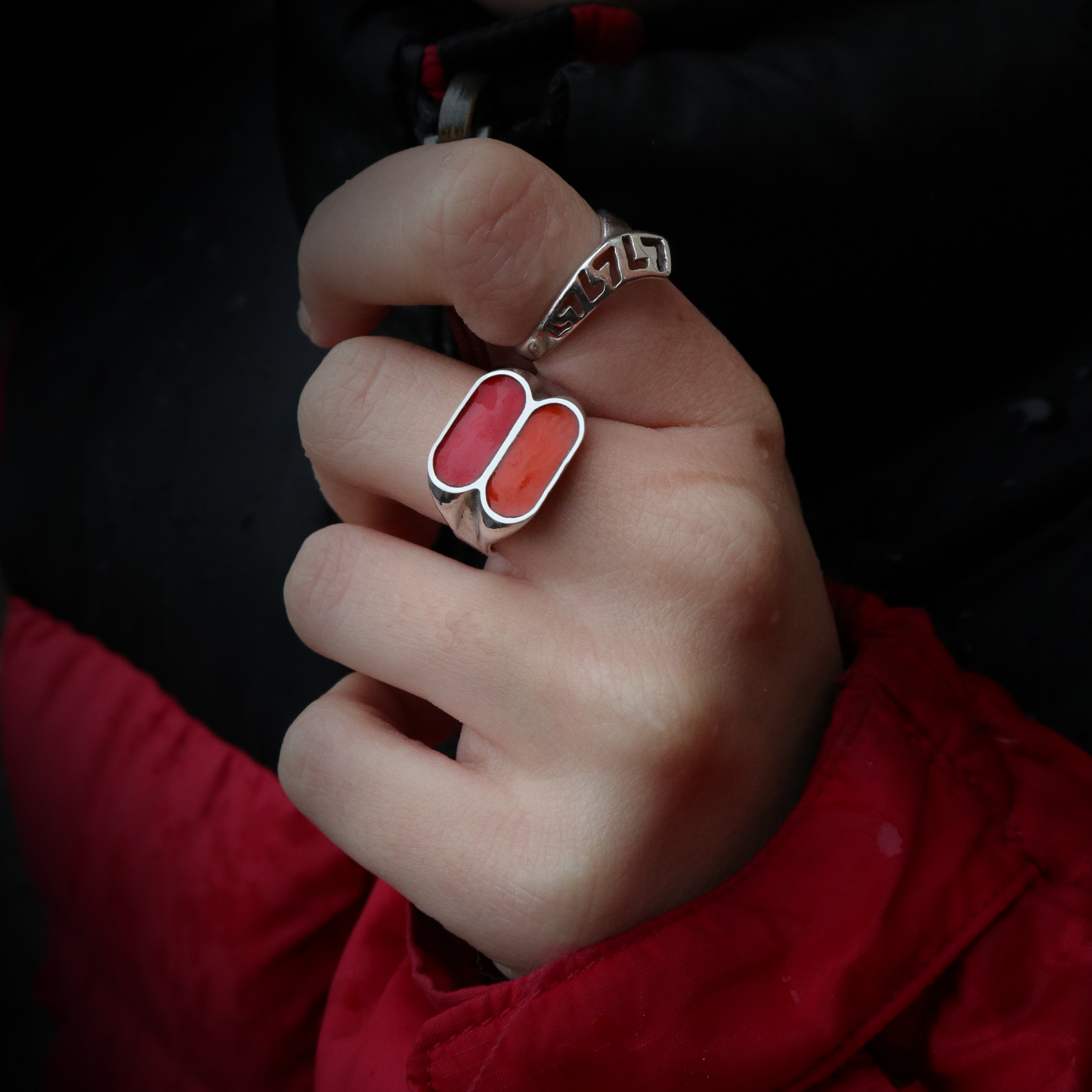 Two Tone - red & Orange