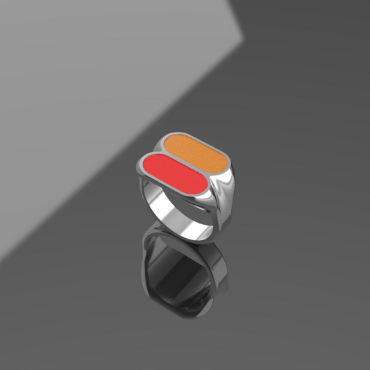 Two Tone - red & Orange