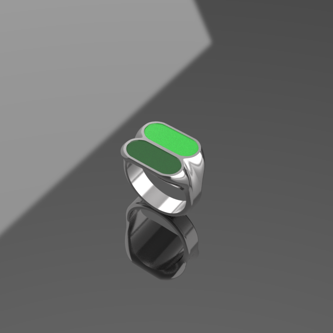 Two Tone - light & dark green