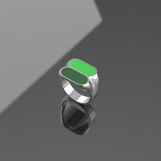 Two Tone - light & dark green